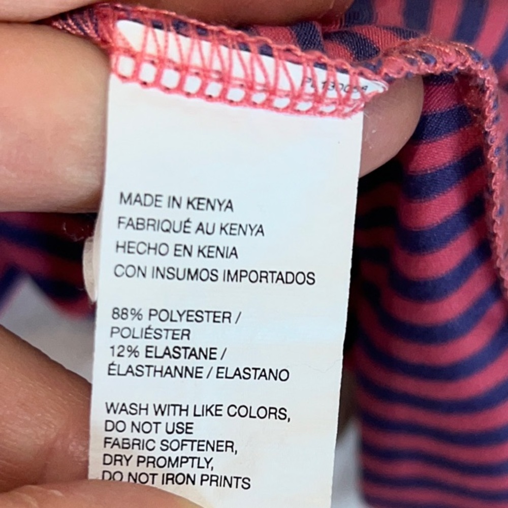 Set of 2 Izod Men’s Polo Shirts - Blue and Pink Striped - Size L - Picture 7 of 8